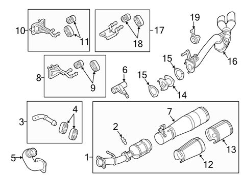 Ford F-350 Super Duty Exhaust Crossover Pipe (Rear) - DC3Z5A212B ...