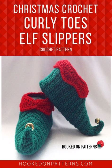 Elf Slippers Shoes Crochet Pattern - Curly Toes | Crochet slippers ...