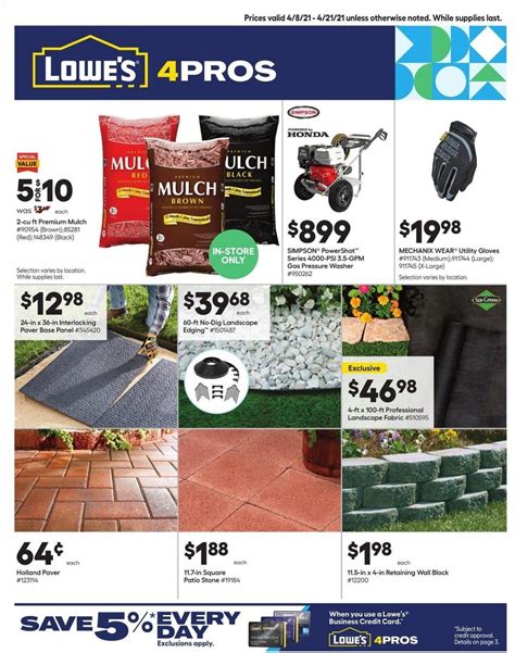 Lowe's Weekly Ad Flyer April 8 to April 21