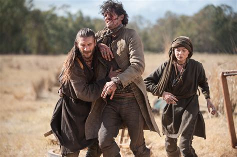 Black Sails - Anne Bonny and Jack Rackham with Charles Vane