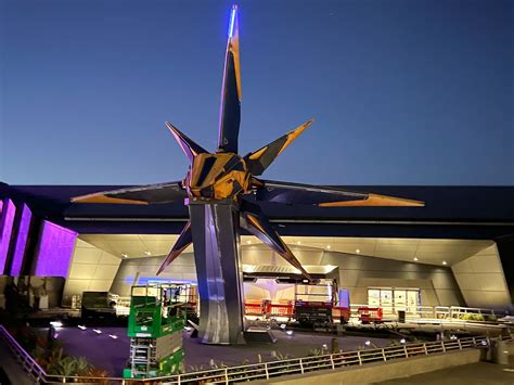 Nova Corps Star Blaster and Facade Light Up EPCOT as Guardians of the ...