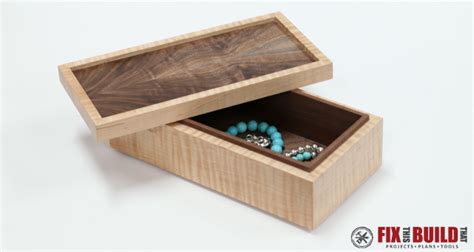 How to Make a Simple Wooden Jewelry Box FREE Plans | FixThisBuildThat