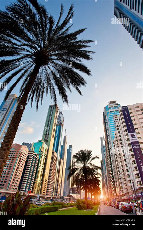 Dubai, Sheikh Zayed Road Stock Photo - Alamy