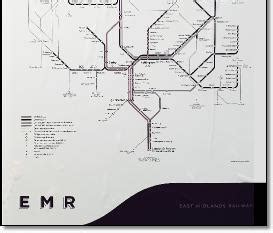 East Midlands train / rail maps