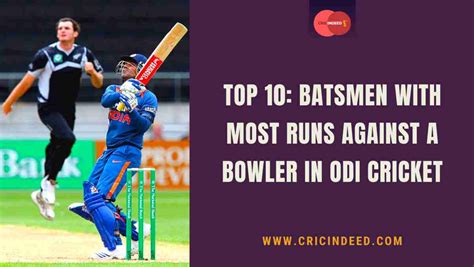 Top 10 : Batsman scoring most runs against a single bowler in ODI ...