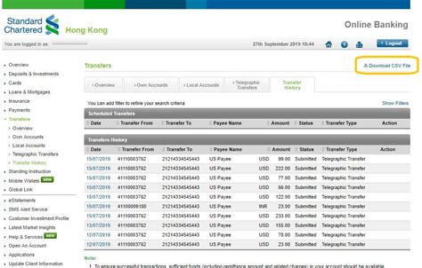 How can I download my transactions details? – Standard Chartered HK