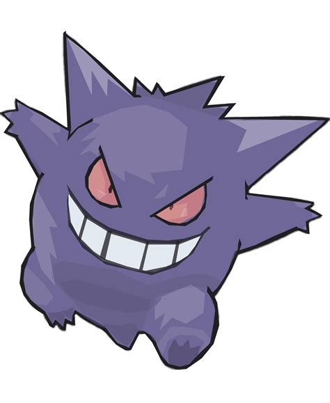 My drawing of Gengar (made with Photoshop) : r/gengar