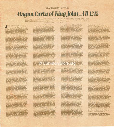 Magna Carta 1215 - English Translation – store.ushistory.org