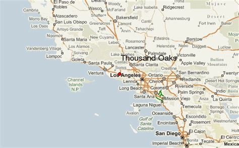 Thousand Oaks Location Guide | California map, Monterey park california ...