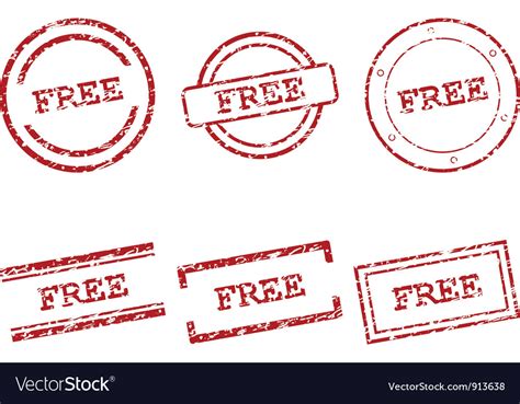 Free stamps Royalty Free Vector Image - VectorStock