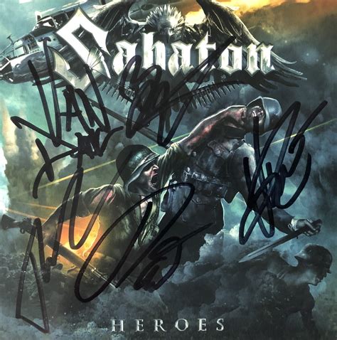 Sabaton – “Heroes” Signed CD Booklet | Buy Heavy Metal + Hard Rock Online