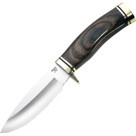 Buck 192 Vanguard Fixed Drop Point Blade Knife with Rich Grain ...