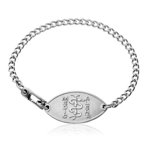 MedicAlert Foundation Petite Medical Alert ID Bracelet, Stainless Steel, 7.5 Inches - Walmart ...