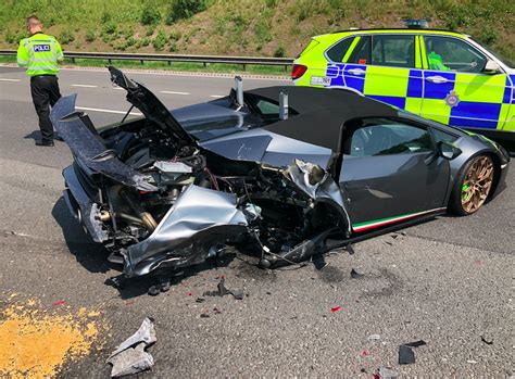 Supercar wrecked in crash 20 minutes into first trip