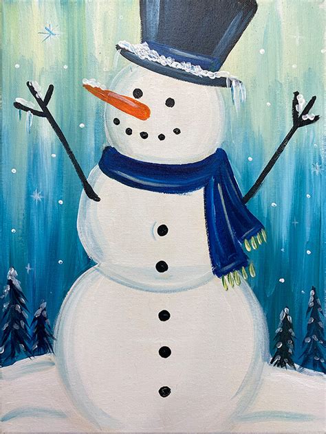 "Arctic Snowman" Painting Party with The Paint Sesh