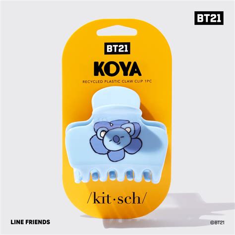 BT21 meets Kitsch Recycled Plastic Puffy Claw Clip 1pc - KOYA – KITSCH