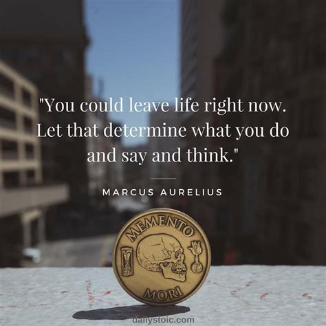 "You could leave life right now.... | Stoic quotes, Stoicism quotes, Marcus aurelius quotes