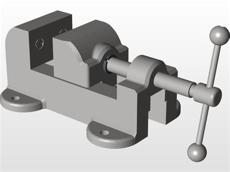 Machine Vice | 3D CAD Model Library | GrabCAD