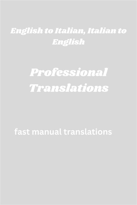 Translate english into italian language in 24 hours by Meheralnisa | Fiverr