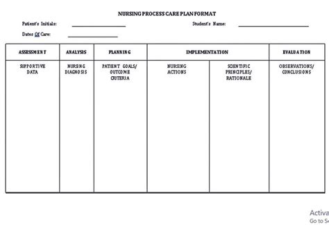 Nursing Care Plan Template Samples | room surf.com