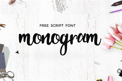 Monogram Script Font Free Download - Creativetacos