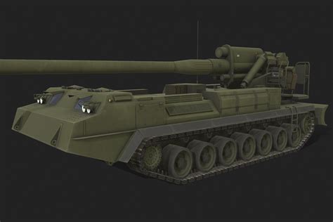 3D model Tank 2s7 Pion | CGTrader