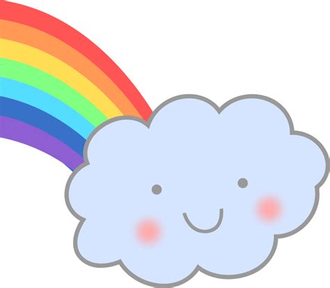 Kawaii Rainbow - ClipArt Best