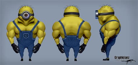 "I am so BUFF!"SAID THE MINION | Giant minion, Minions, Superhero