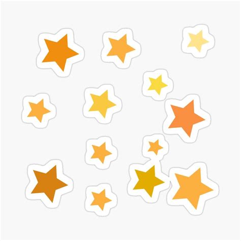 Bright Yellow Stars Pack. Sticker by SmallRedGiant in 2021 | Stickers, Star stickers, Stars