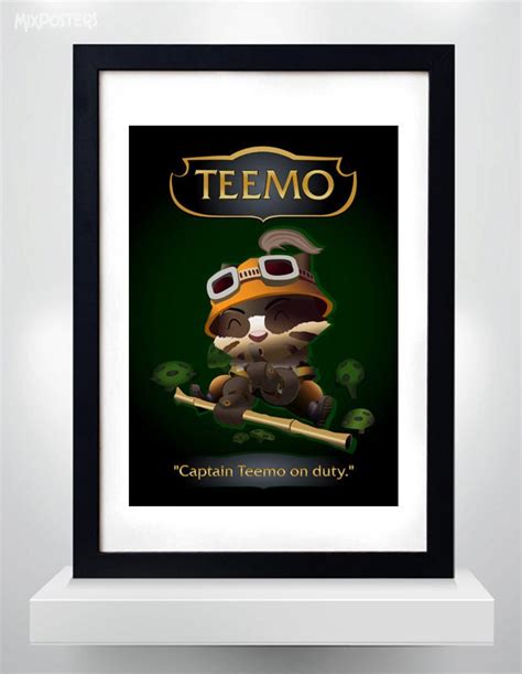 TEEMO LEAGUE of LEGENDS Wall Art Print Game Poster | Etsy