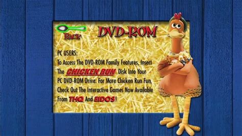 Chicken Run - DVD Menu Walkthrough - YouTube