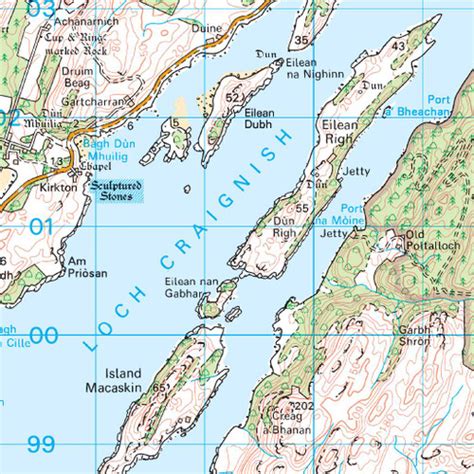 OS Map of Lochgilphead & Loch Awe | Landranger 55 Map | Ordnance Survey Shop