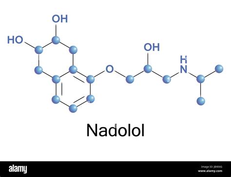 chemical formula of nadolol, a vector illustration Stock Photo - Alamy