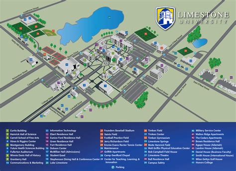 Campus Map | Limestone University