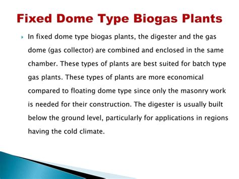 Biogas plant & types of bio gas plant | PPT