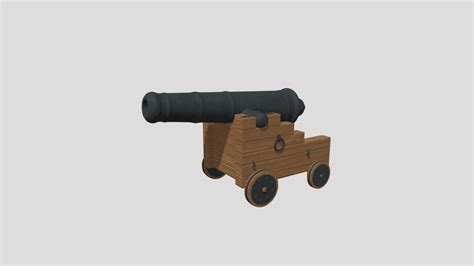 Pirate Cannon - Buy Royalty Free 3D model by Ed+ (@EDplus) [1411663] - Sketchfab Store