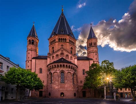 Download Cathedral Architecture Building Mainz Germany Religious Mainz Cathedral 4k Ultra HD ...