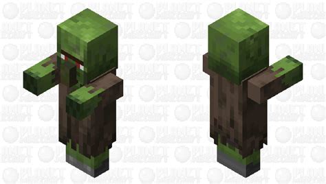 Zombie Villager HD Minecraft Mob Skin