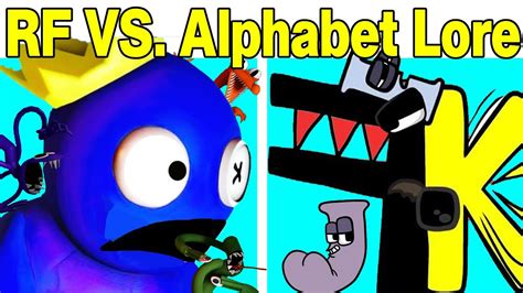 Fnf X Rainbow Friends Vs Alphabet Lore F But Roblox Rainbow - Riset