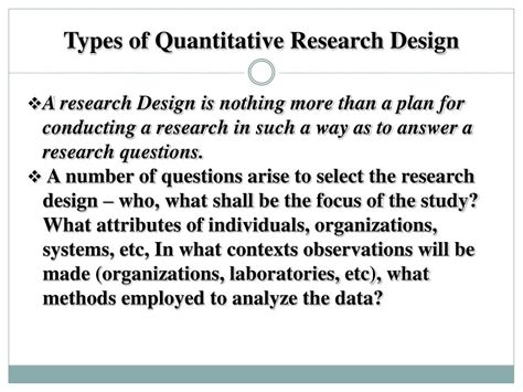 PPT - Quantitative Research Method (Research Design) PowerPoint Presentation - ID:2577514