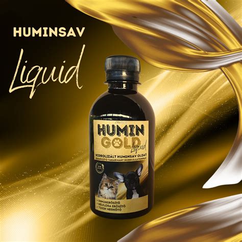 HUMIN GOLD Liquid hidrolizált huminsav 50ml - Vet-Plus Állat