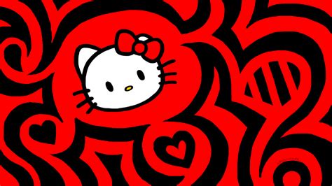 Thư viện ảnh nền Hello kitty red background hd cực nét và đẹp mắt