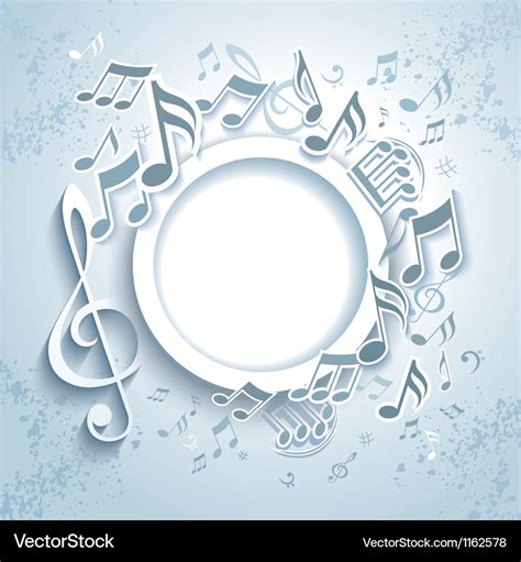 Abstract music frame Royalty Free Vector Image