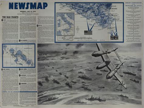 Map of the Invasion of Sicily | Harry S. Truman