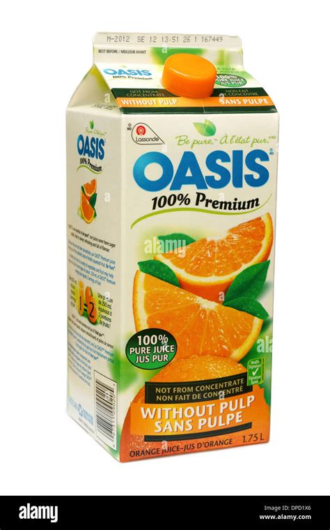 Orange Juice Carton Stock Photo - Alamy