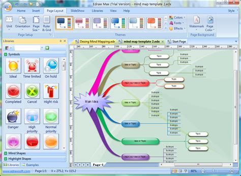 Digital Mind Map: Mapping out presentations, documents and research