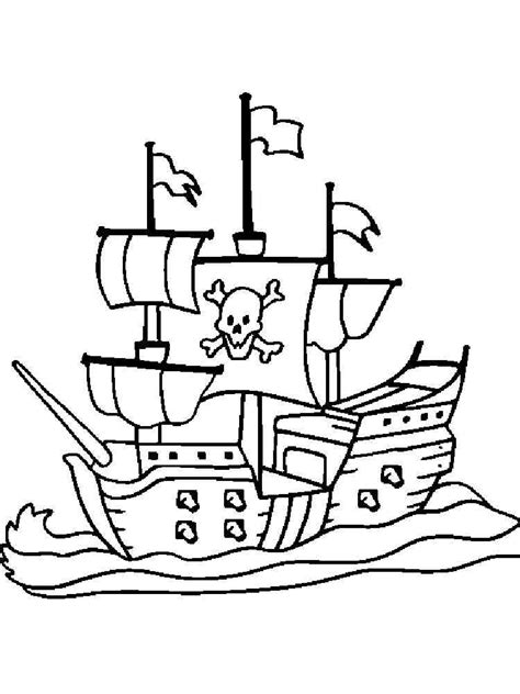 Pirate Ship coloring pages