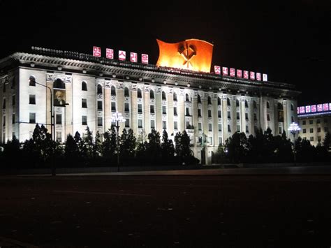 Pyongyang At Night