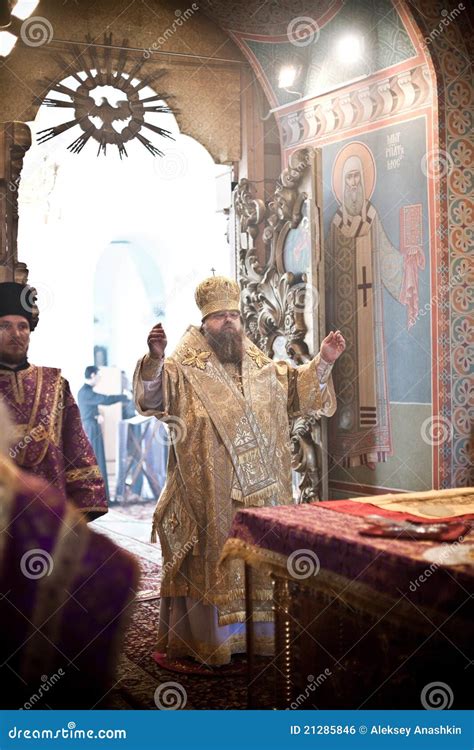 Orthodox Liturgy with Bishop Editorial Photo - Image of vigil, bible ...