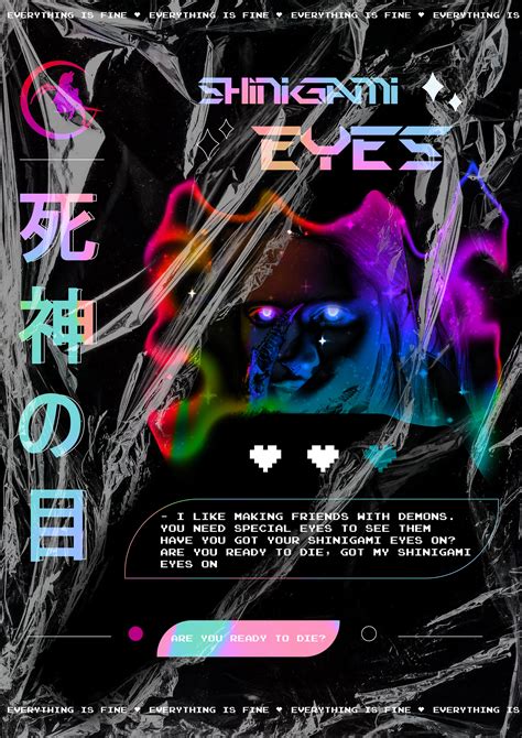 POSTER DESIGN - GRIMES SHINIGAMI EYES on Behance